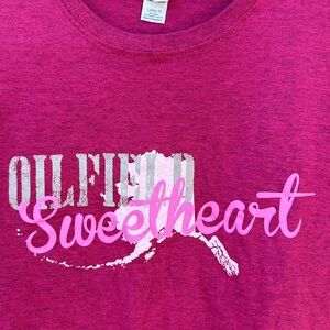 Short Sleeve T-Shirt Alaska Oilfield Sweetheart